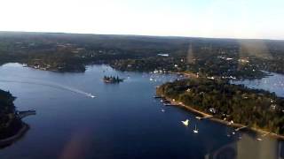 Helicopter off Oak Island