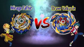 Beyblade Battle (Mirage Fafnir vs Brave Valkyrie) (ミラージュファブニル vs ブレイブヴァルキリー) B-167 vs B-163