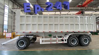 P241 What Is Rear Dumping Semi Trailer And How It Works For Asia Kazakhstan Market