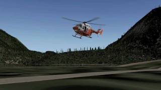 Tritolo41 BK 117 Recupero ferito al lago di Molveno X-Plane 9.50