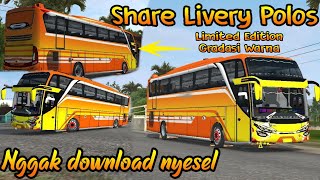 SHARE LIVERY POLOS SHD ORI FREE BEBAS EDIT ||BUS SIMULATOR INDONESIA V 3.7.1