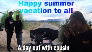 A DAY WITH MY CUTE COUSIN 🥰🥰/#summervacation2022  #motovlogger #cutegirl