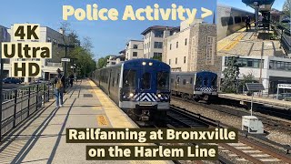 (4K Ultra Quality) Railfanning at Bronxville on the Harlem Line