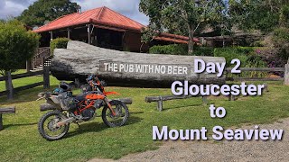 Day 2 - Taylors Arm Adventure Ride Aug 2020 Gloucester to Mount Seaview