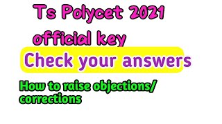 Ts polycet 2021 official key