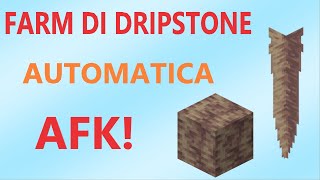 [1.20+] FARM di DRIPSTONE AUTOMATICA - Stalattiti INFINITE! (Speleotema)