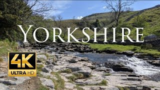 Yorkshire Dales National Park England 4K Drone Video