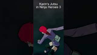 Karin's Jutsu in Naruto Shippuden Ultimate Ninja Heroes 3 #naruto