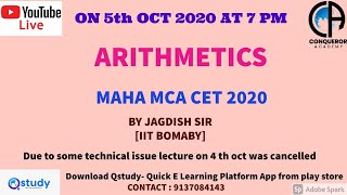 ARITHMETIC - Ratio & proportions I Time & work I Time & Distance