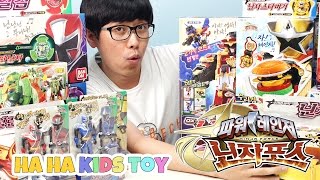 하하아빠 스튜디오에 거대 택배박스가 왔써요~ '파워레인저 닌자포스 장난감이... 떴다!!' SHURIKEN SENTAI NINNINGER  - 하하키즈토이