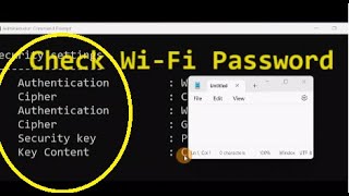 how to check Wi-Fi password using cmd