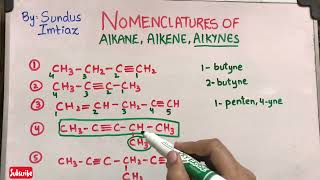 IUPAC Nomenclature of Alkynes ( PART 3 )- Organic Chemistry