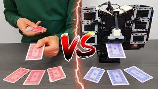 Can a LEGO CARD SHUFFLER Beat a HUMAN?