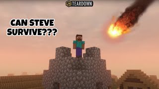 Can Steve Survive A Meteor Strike? - 4K MINECRAFT TEARDOWN