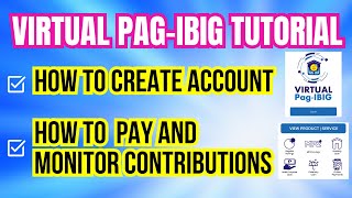 HOW to CREATE VIRTUAL PAG-IBIG Account / How to Pay and Monitor Contributions Online