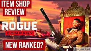 Rogue company item shop review and is Ranked here?