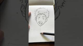 yuji itadori drawing 😄  || gojo drawing || anime drawing #art #jujutsukaisen #anime #drawing