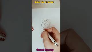 How to draw a ros🌹||#shortvideo