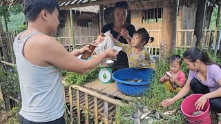 Gardening, planting pineapple trees and catching stream fish to sell