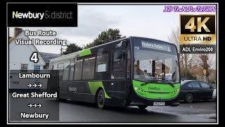 [Newbury & District] 4 ~ Lambourn, Market Square ➝ Newbury Station【4K UW】