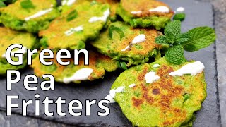 Green Pea Fritters with Mint