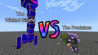 The Wicked Giraffe vs The Predators | Minecraft  Mob Battle