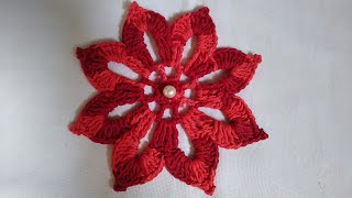 Flor de Crochê 🧶 Maravilhosa