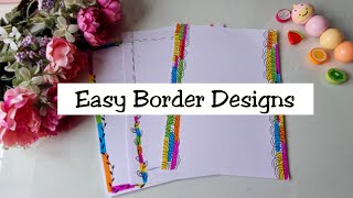 Border Designs / Easy Border design for Project / Project Work Designs/Assignment Front Page Design