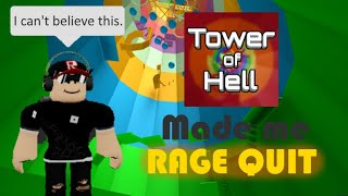 (100 SUBSCRIBERS SPECIAL!!!) Tower of Hell made me RAGE!