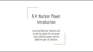 9.4 Nuclear Power