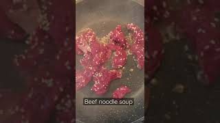 Beef noodle soup (not ramen)