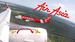 ✈︎ Crazy AIR ASIA ✈︎ FULL FLIGHT - KL to Kuching ✈︎ Airbus A320