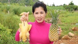 Awesome Cooking Chicken With Pineapple Delicious Recipe - Cook Chicken Recipes -Village Food Factory