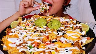 ASMR Eating Loaded Nachos (No Talking)