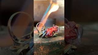 How to melt metal for jewelry #vuong #jewelry #ring