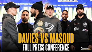 FULL PRESS CONFERENCE! Liam Davies vs Shabaz Masoud IBO World Super-Bantamweight Title Fight 💥