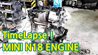 MINI ENGINE REMOVAL & TEARDOWN TIMELAPS !! 미니 엔진 탈거 및 분해 !!