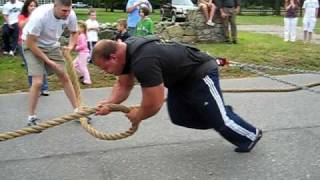 Derek Poundstone Last Fire truck pull before WSM 09'