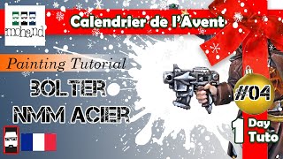 Calendrier de l'avent #4:Peindre Bolter en NMM ( Non Metallic Metal ) -Tuto de peinture sur figurine