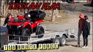 The new 2020 Kawasaki Brute force 750