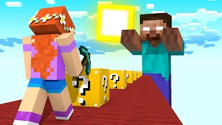 NÃO DESTRUA A LUCKY BLOCK DO HEROBRINE NO MINECRAFT!! ‹ LOBINHO ›