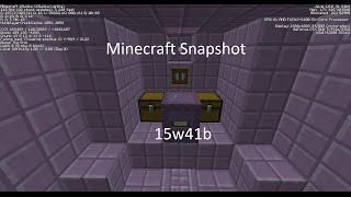 Minecraft 1.9 snapshot 15w41b!