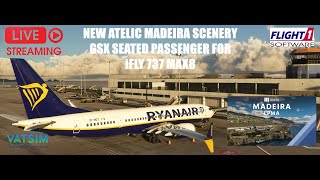 ✈️ VISIT NEW ATELIC MADEIRA SCENERY ✈️ Porto LPPR - LPMA Madeira | iFly 737 MAX8 | VATSIM