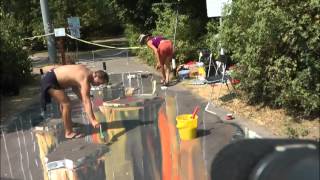 3D Street Painting Workshop in Moscow on