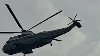 Helicopter taking off from the White House, Washington D.C, USA, May 2024.