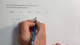 Ordering Decimals