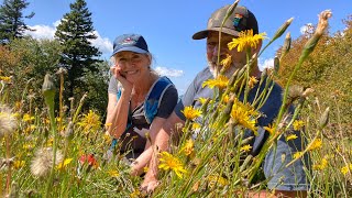 Fall hike at Bromley Mountain ski area