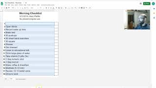 Creating Positive Habits & Routines with my Free Google Sheets Template