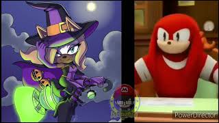 Knuckles aprobando waifus de sonic