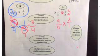 Multiply and Divide Mixed Numbers